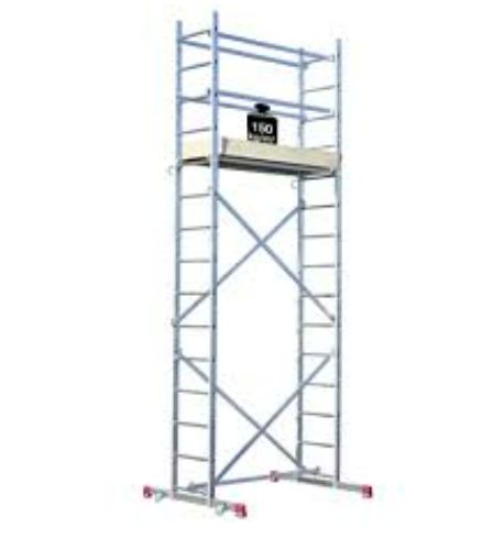 de toren van de aluminiumsteiger