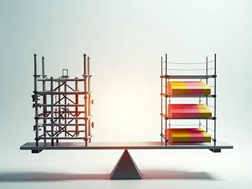 Laatste bedrijf blog Over Buisklemmen vs. Modulaire Steigerbouw Kosten-batenvergelijking