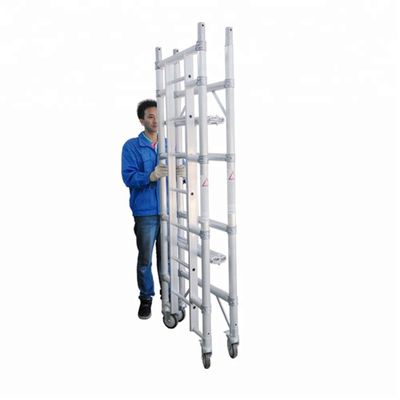 Mobiele aluminium steiger toren vouw steiger toren met 4m steiger hoogte