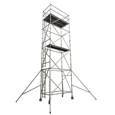Goede prijs. Platformwidth 0.6m To 1.2m Aluminium Scaffold Tower With Diagonal Pipe Structure Anodized Surface Ideal For Construction online