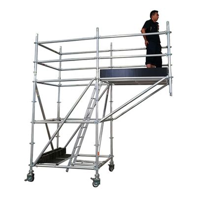 Goede prijs. 50.8mm Diameter Cantilever Aluminium Steigertoren Mobiele Ring Lock Type Steiger online