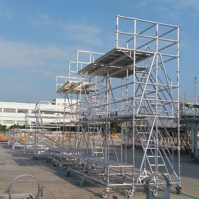 Goede prijs. Op maat gemaakte aluminium mobiele steigertoren lichtgewicht voor de luchtvaartindustrie online